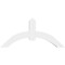 Ekena Millwork Archdale Architectural Grade PVC Gable Bracket, 60"W x 27 1/2"H x 6"D x 6"F, 11/12 Pitch GBP060X28X0606ARC00 - alternate 3